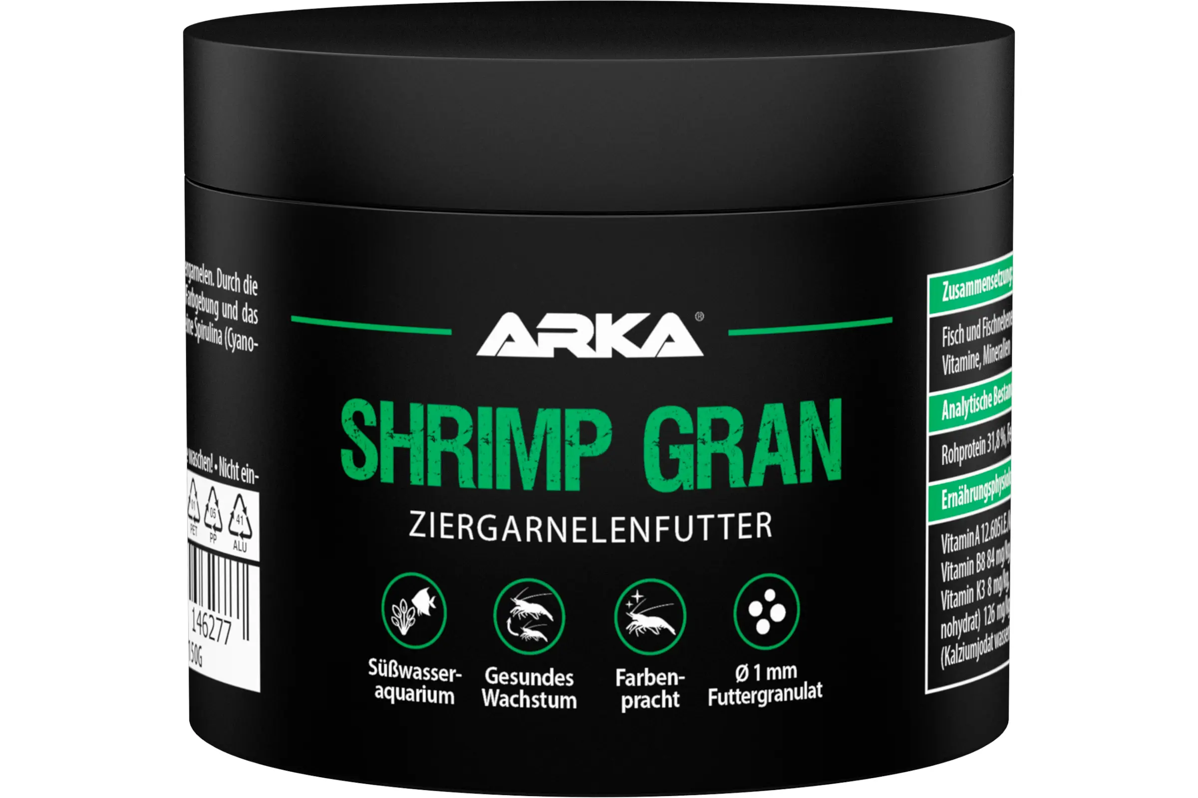 ARKA ShrimpGran, Garnelenfutter, 150 ml / 100 g