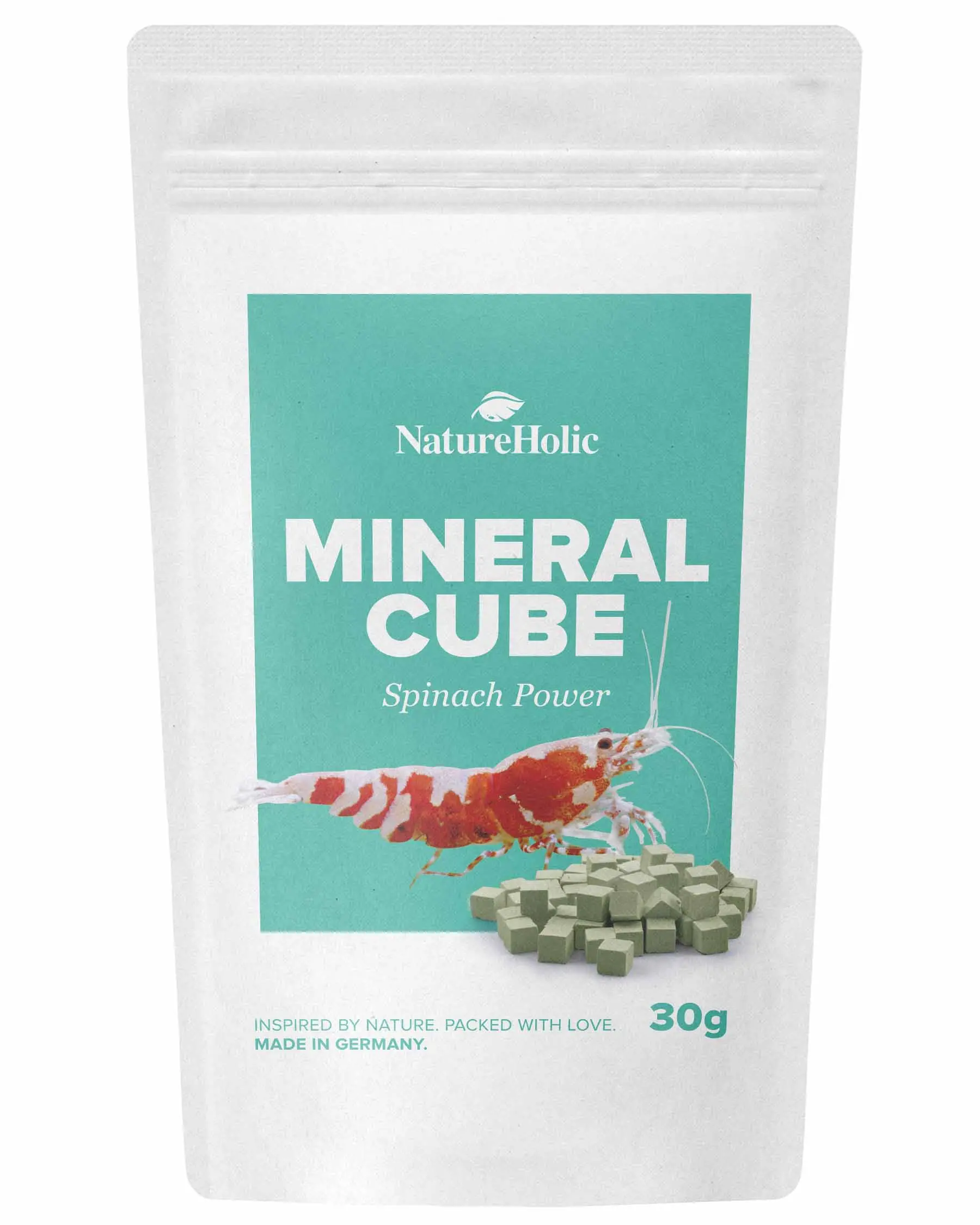 NatureHolic MineralCube Spinat Power, Mineralfutter, 30 g