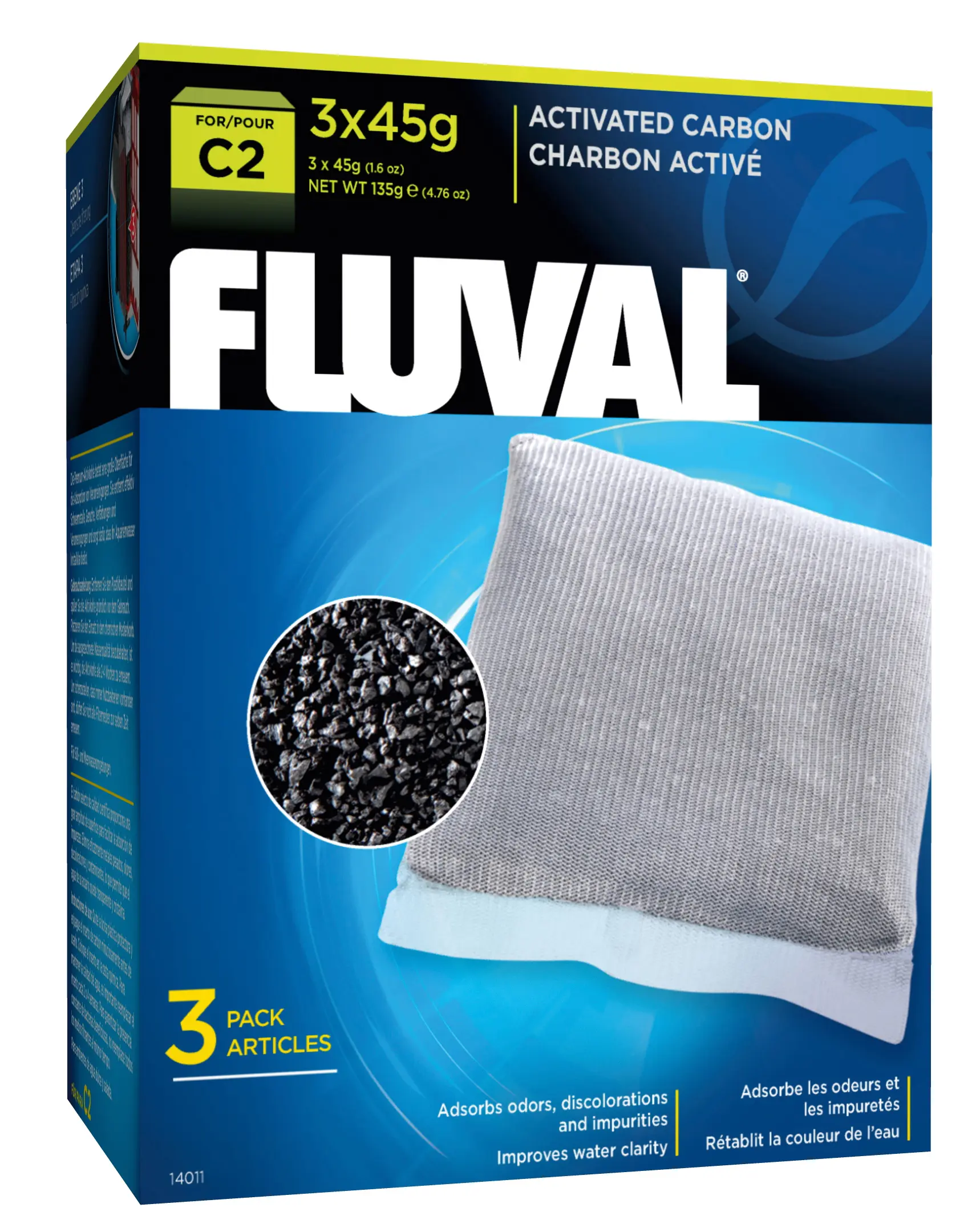 Fluval C2 Kohlepatrone 3x45 g