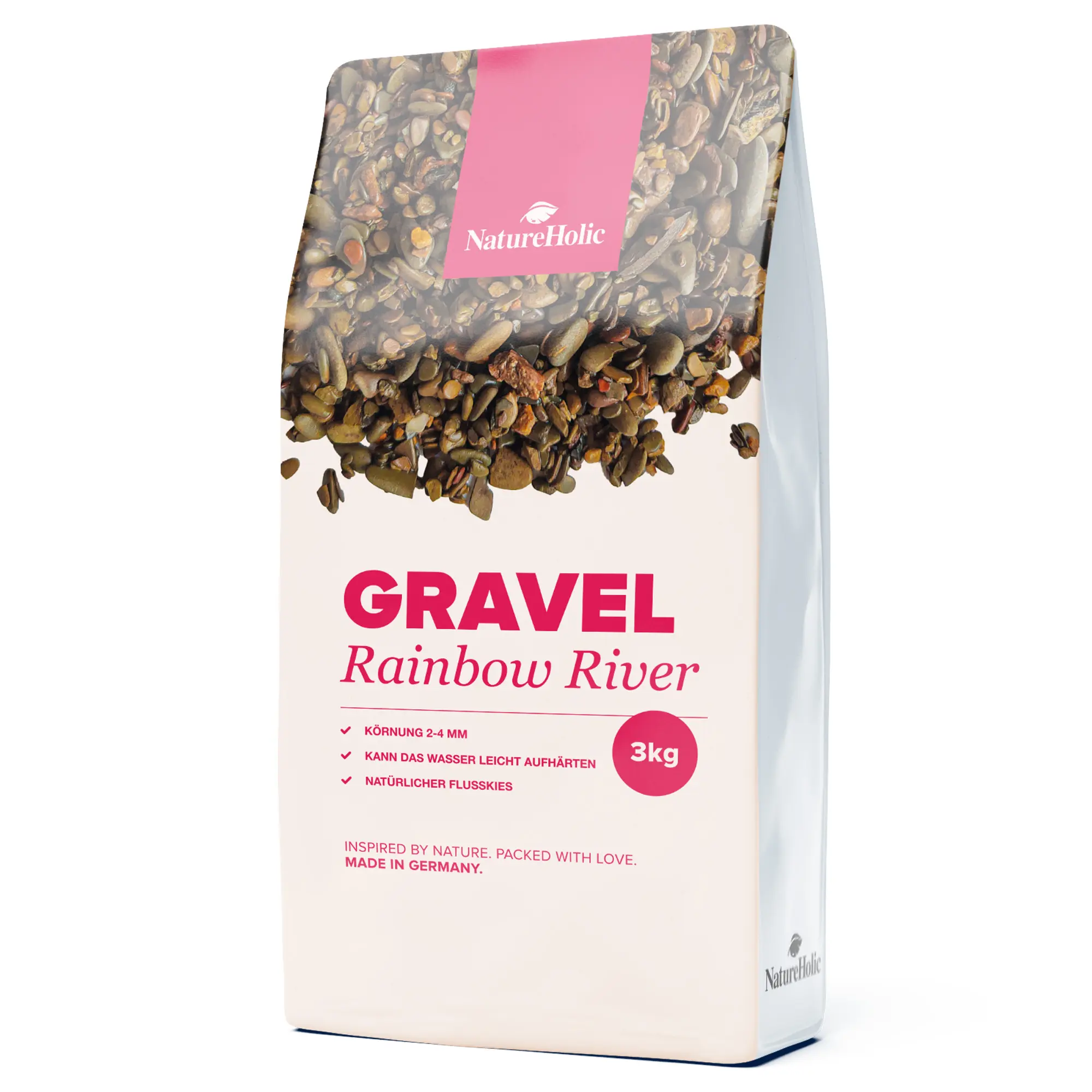 NatureHolic Rainbow River, Aquarium-Naturkies, 3 kg