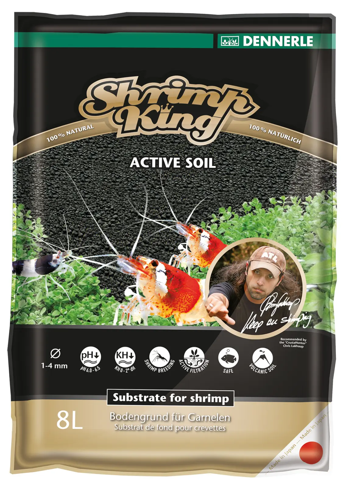 Dennerle Shrimp King Active Soil, 4 Liter