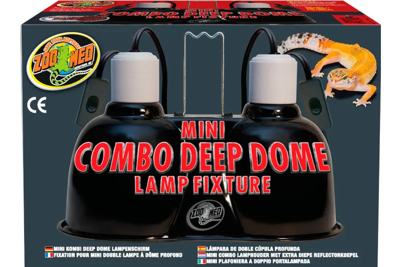 Zoomed Mini Combo Deep Dome Lamp Fixture, Lampenfassung, max. 100 W, 2 Stück