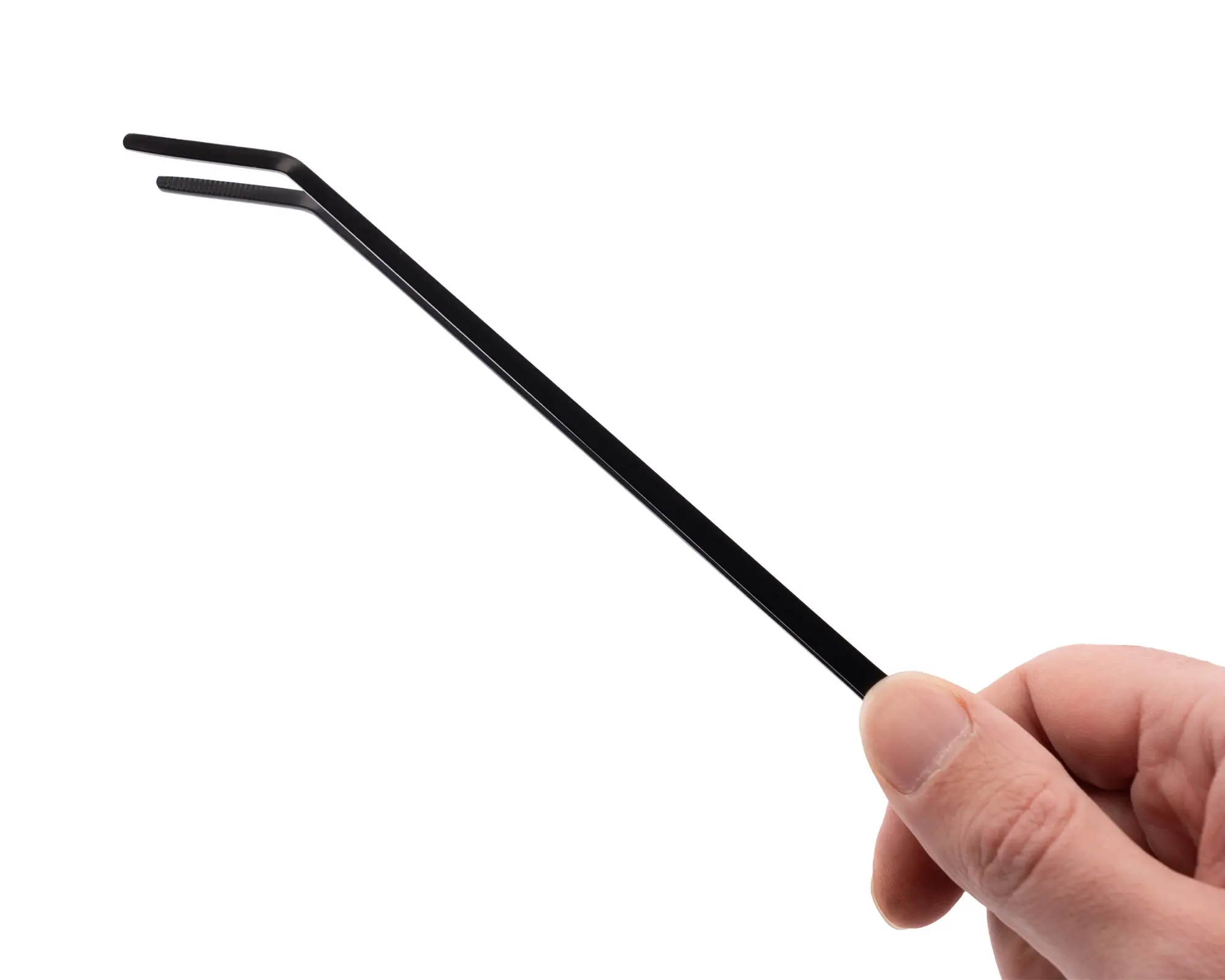 NatureHolic Scaping Tweezers curved black, gebogene Pflanzenpinzette, 27 cm