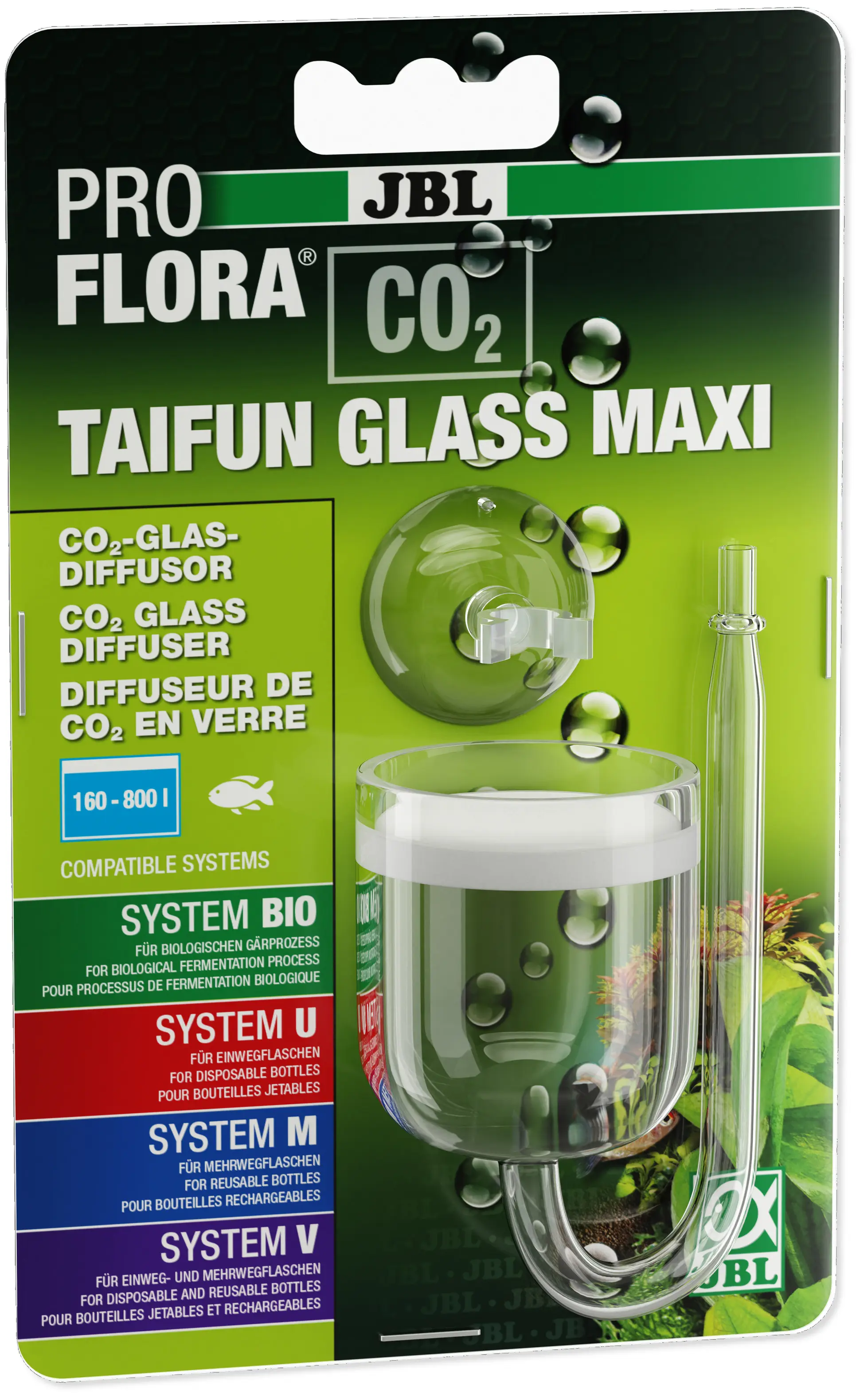 JBL ProFlora CO2 Taifun Glass Maxi, CO2-Diffusor