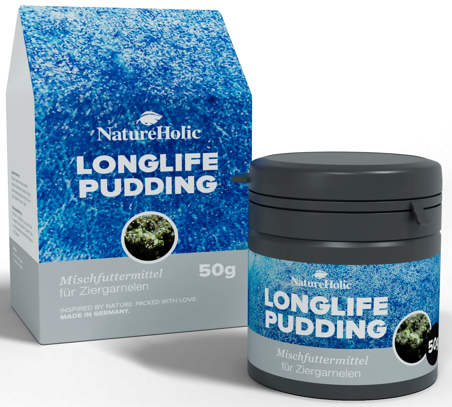 NatureHolic LonglifePudding, Garnelenfutter, 50 ml