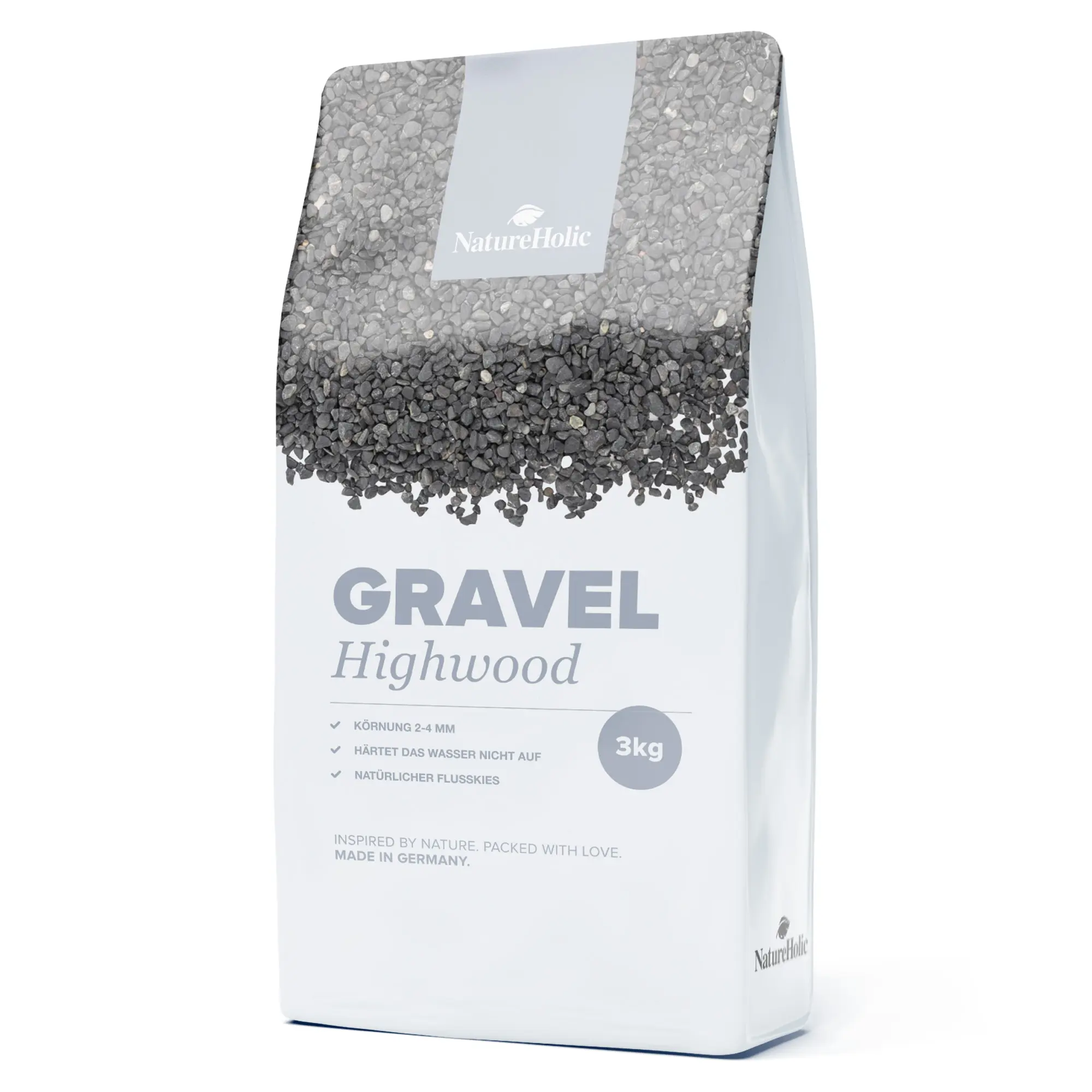 NatureHolic Highwood River, Aquarium-Naturkies, 3 kg
