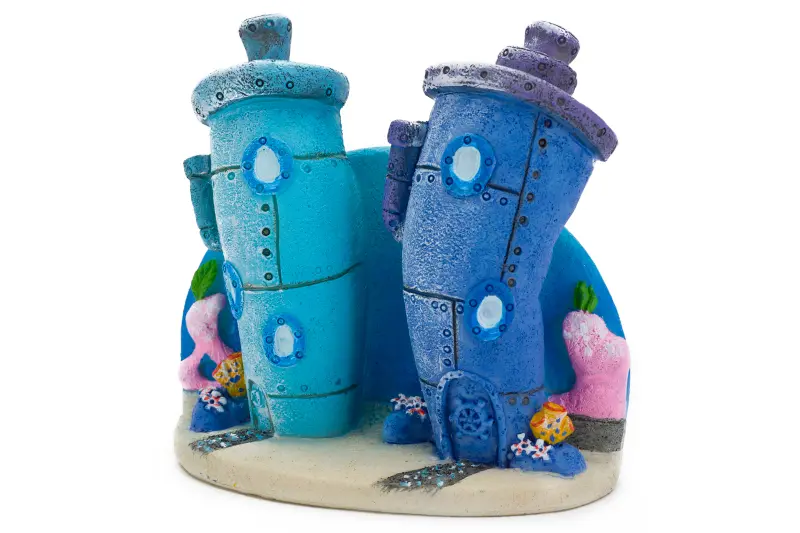 Penn-Plax Bikini Bottom Häuser, Aquarium-Deko, 7,6 cm