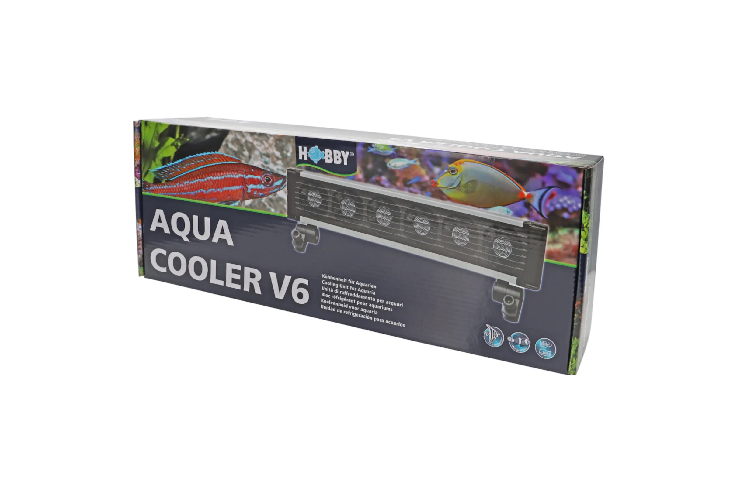 Verpackung des Aqua Cooler V6 Aquarienkühlers