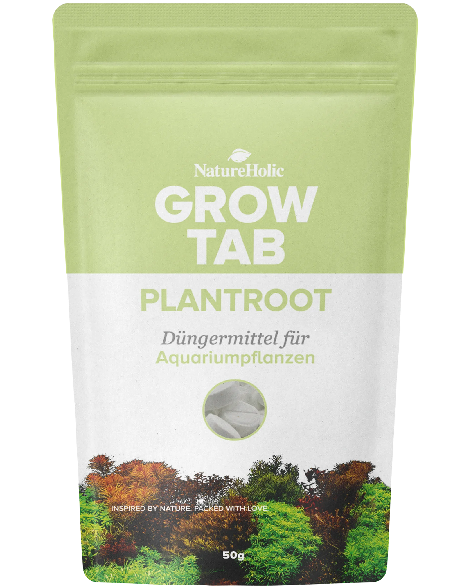 NatureHolic Grow Tab Plantroot, Effektive Düngetabs, 50 g