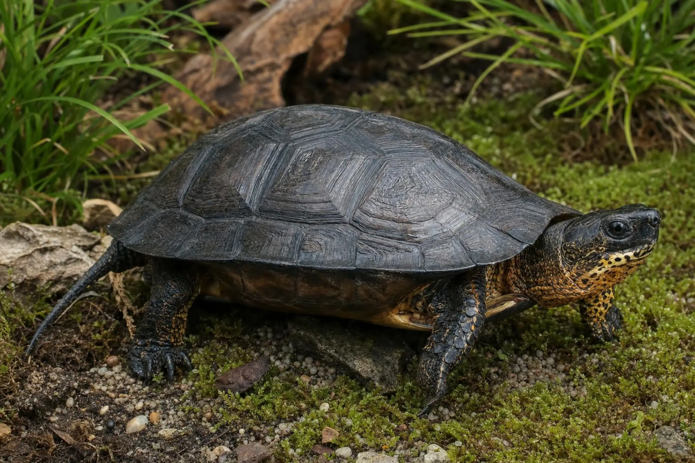 Bauchstreifen-Erdschildkröte, Rhinoclemmys funerea