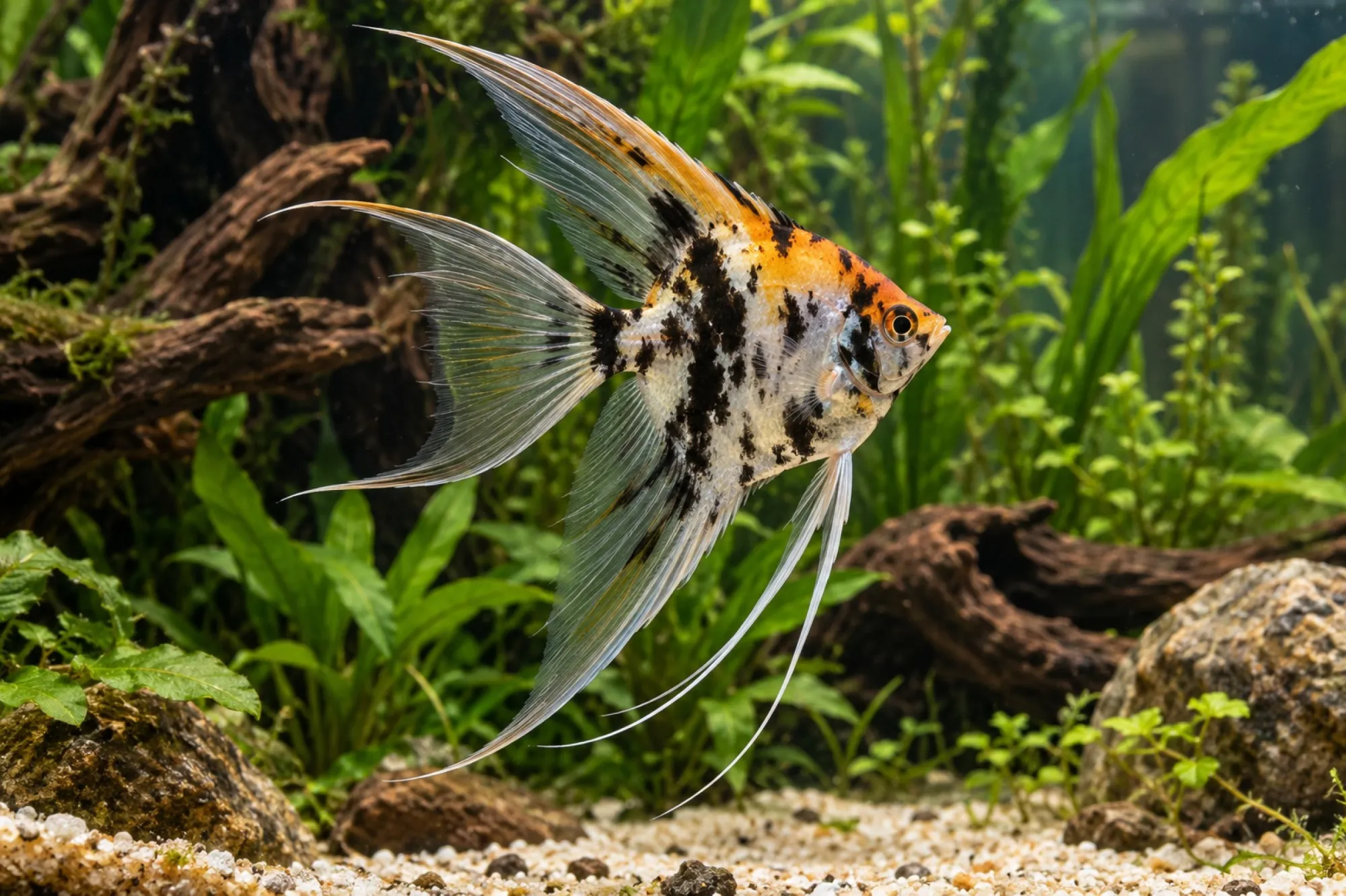 Schleier-Skalar „Farbmix“, Pterophyllum scalare