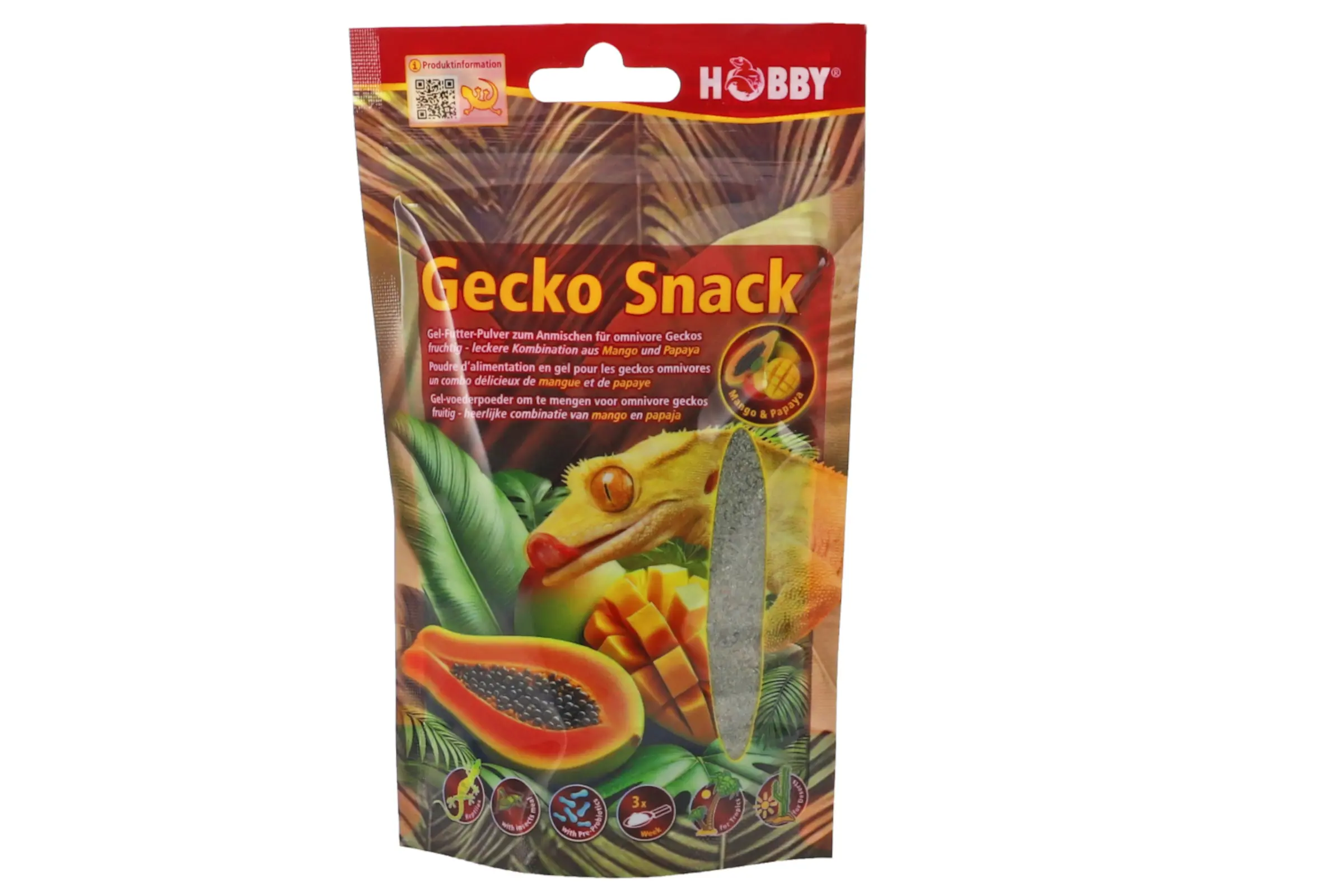 Hobby Gecko Snack Mango / Papaya, 100 g