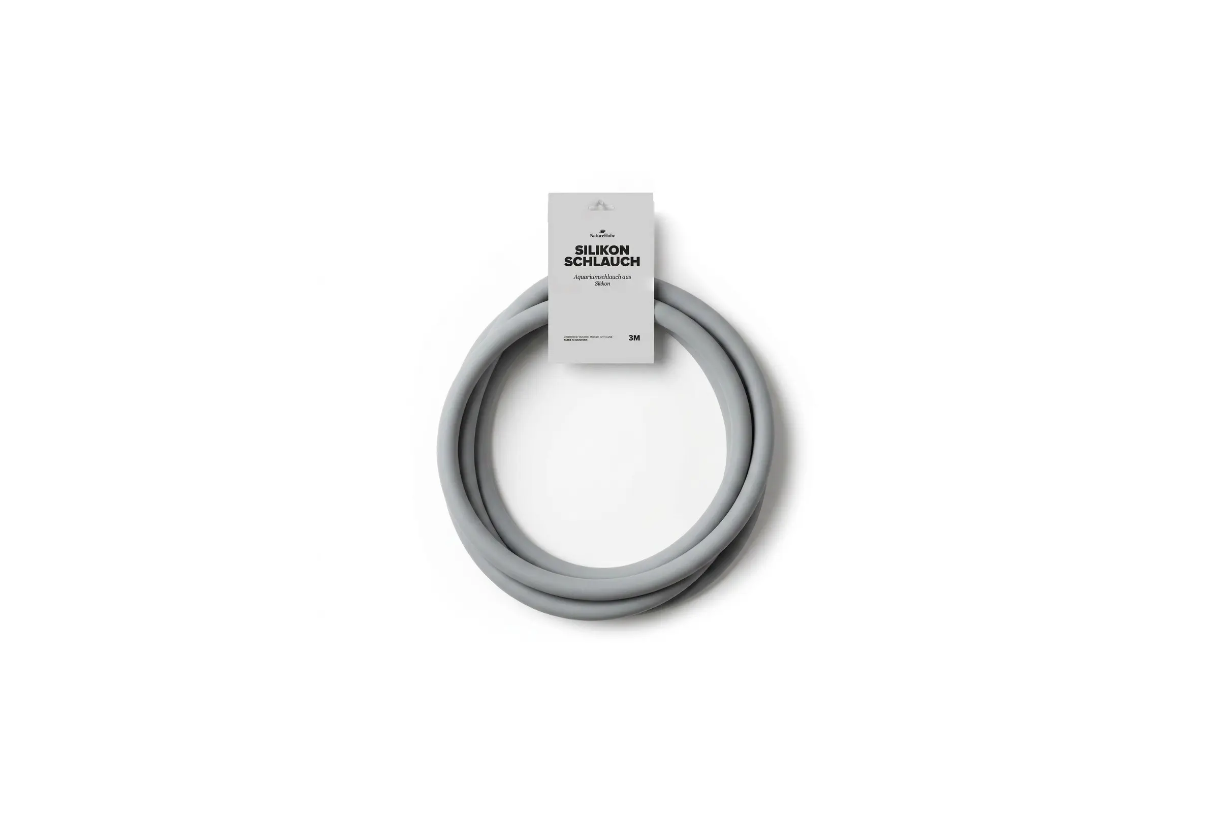 NatureHolic Silikon Aquarium Schlauch – Matt Grau – 12/16 mm – 3 m