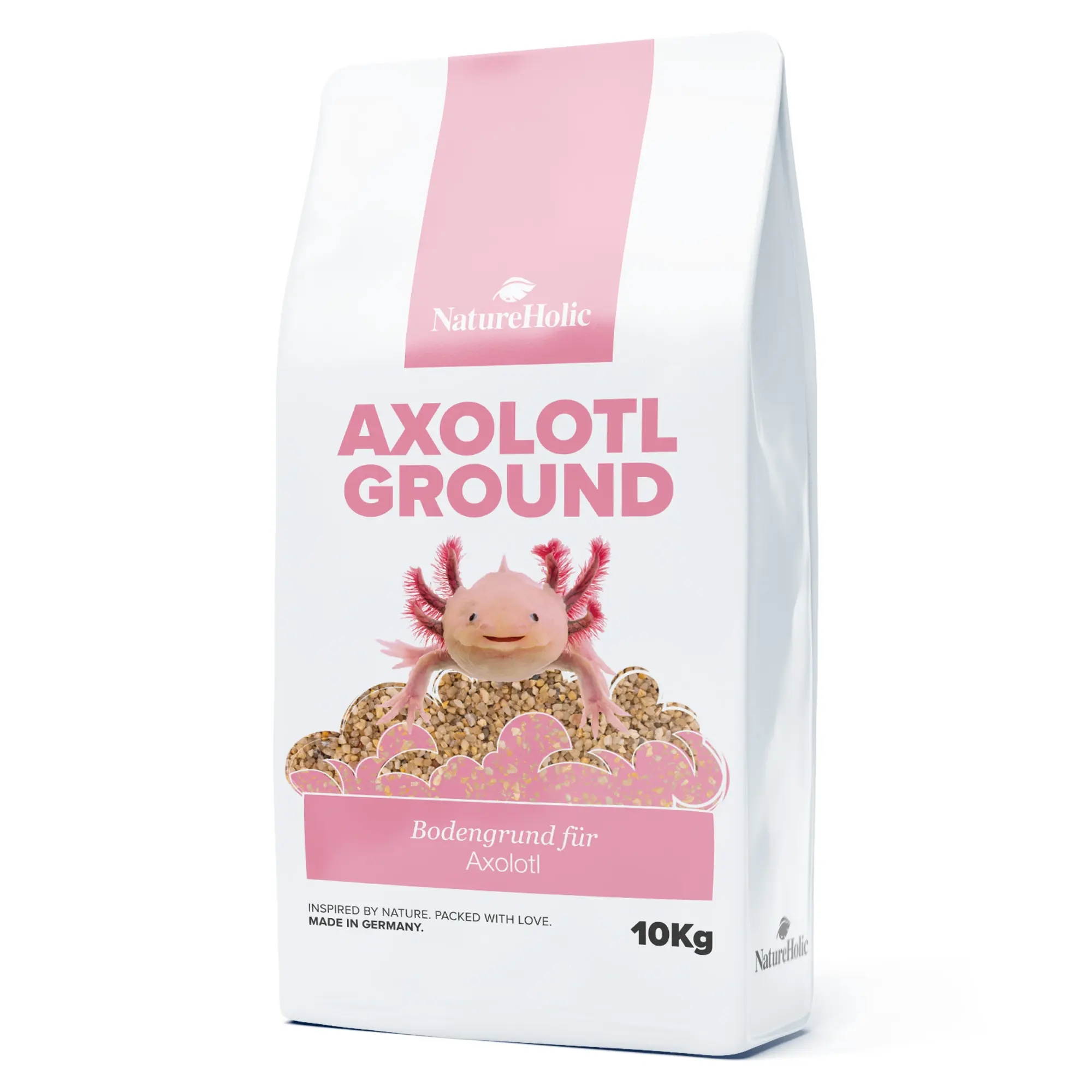 NatureHolic Axolotl Ground, Spezialbodengrund für Axolotl, 10 kg