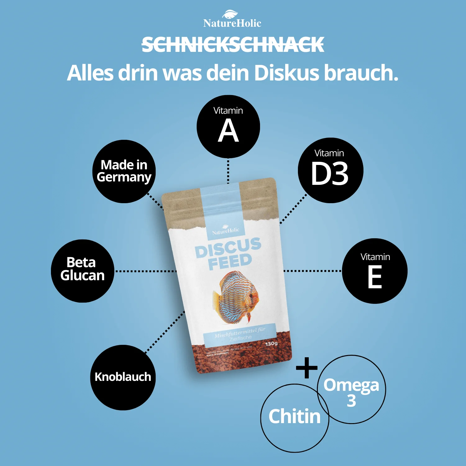 NatureHolic Discus Feed - Flockenfutter für Diskus