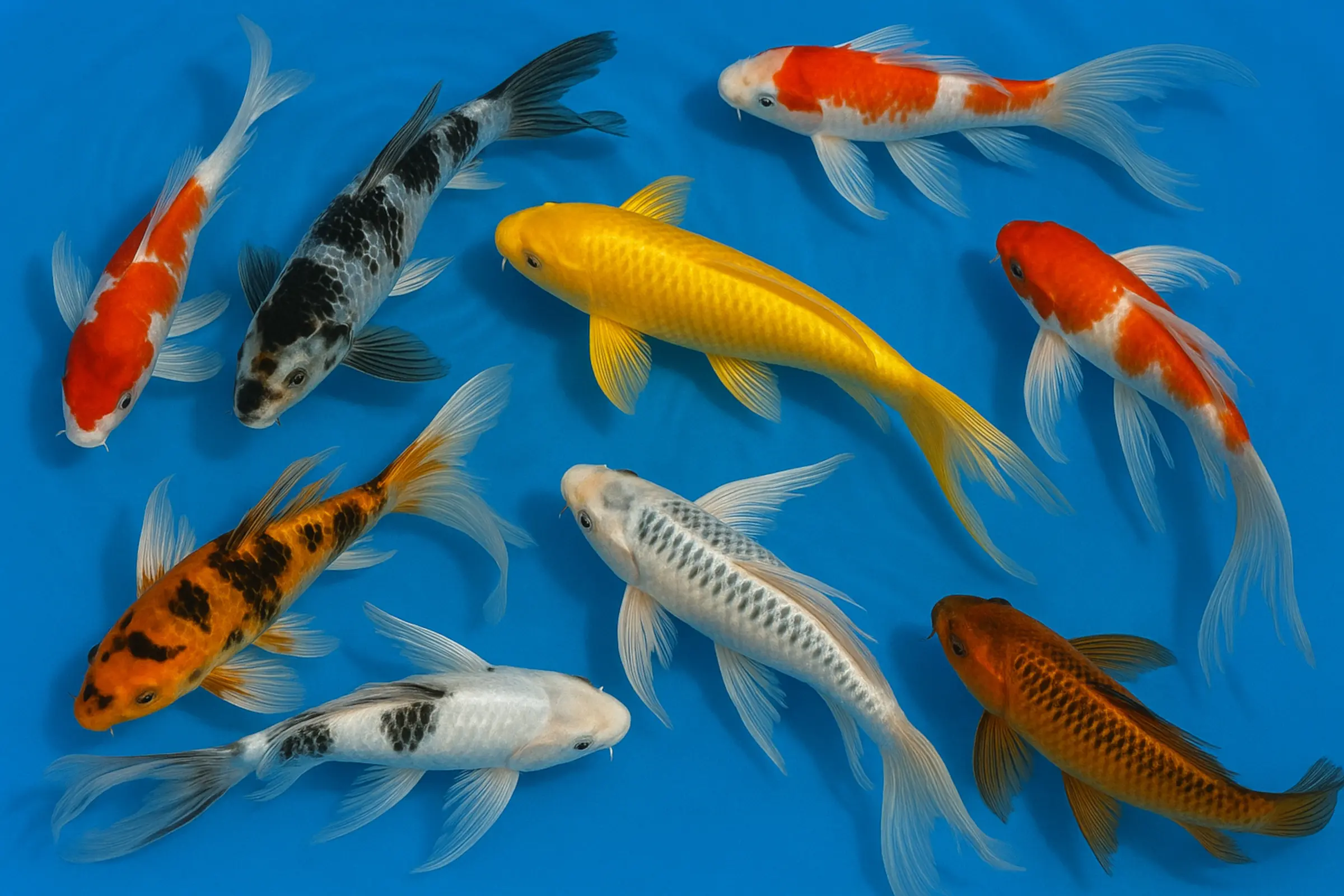 Koi Butterfly Farbmix bunt, Cyprinus carpio, Koi A, 10-12 cm