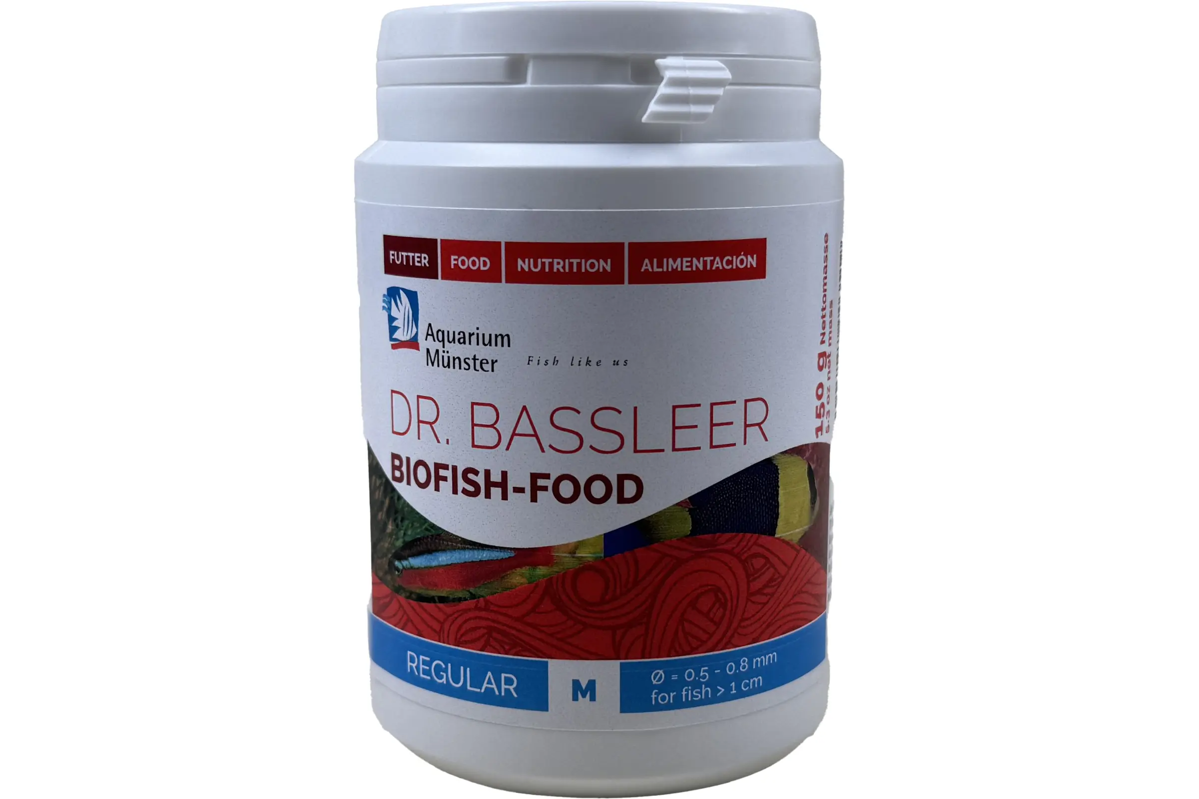 Dose Fischfutter Dr. Bassleer Biofish-Food, Regular M