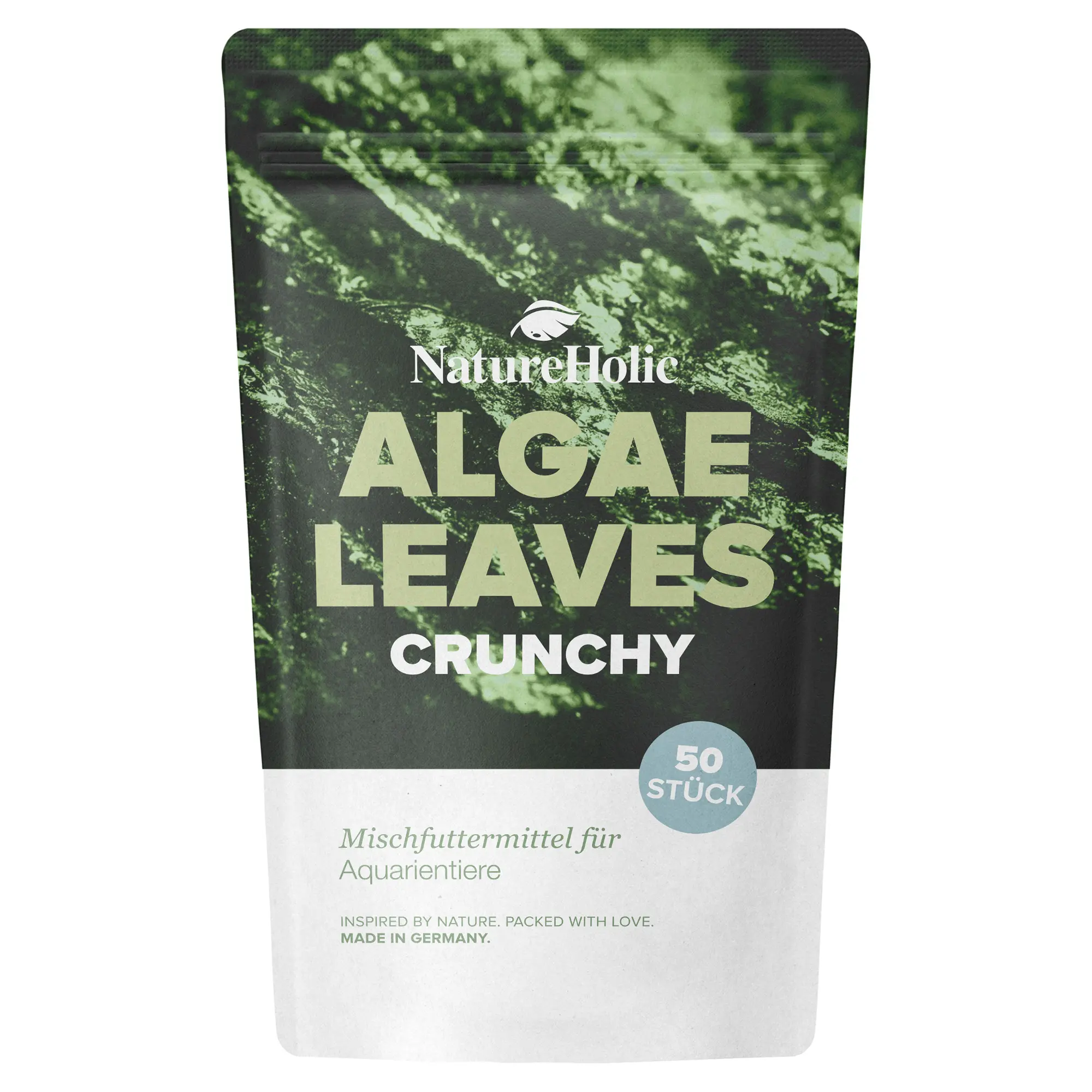 Packung NatureHolic Algenblätter Crunchy für Aquarientiere