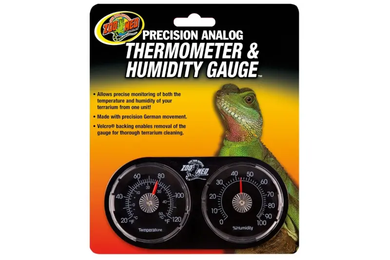 Zoomed Dual Thermometer / Humidity Gauge, Thermo-Hygrometer