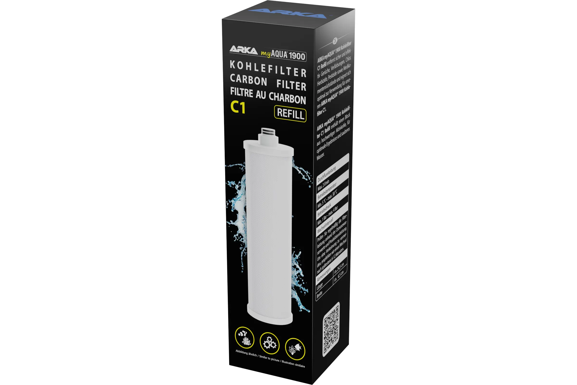 ARKA myAQUA 1900 Kohlefilter C1 refill