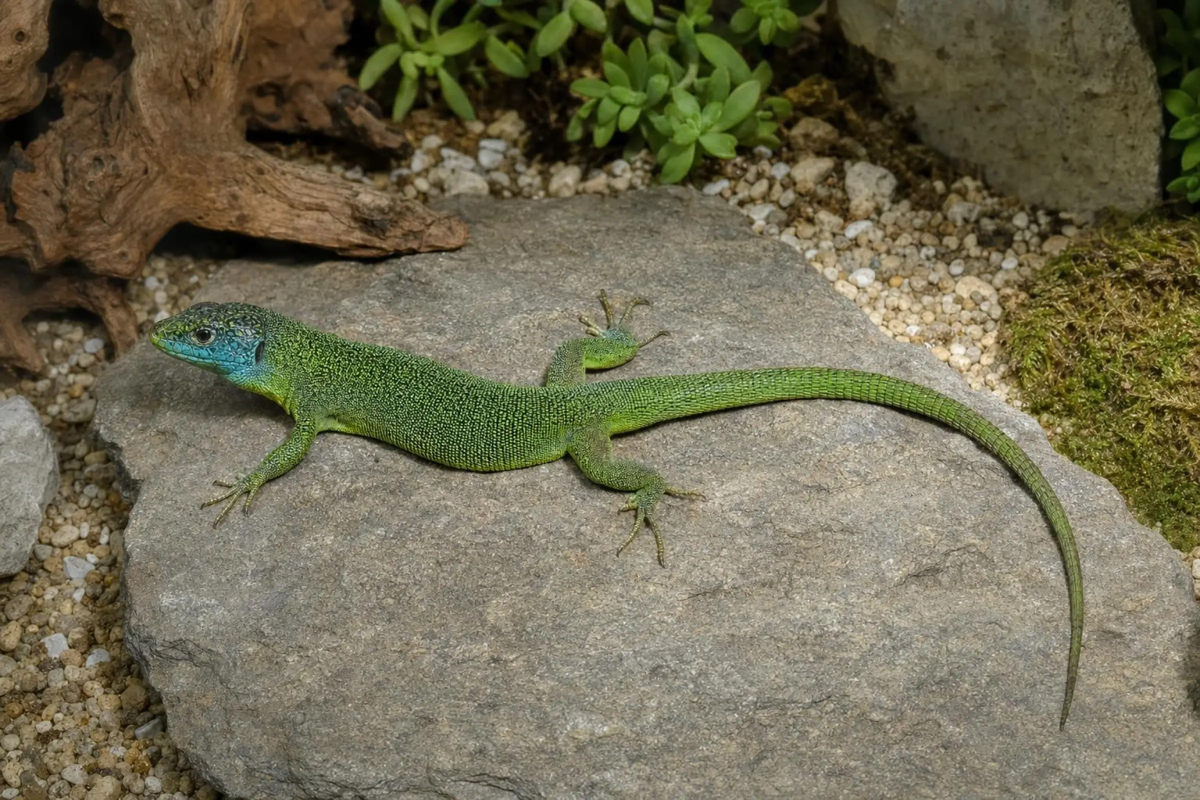 Westliche Smaragdeidechse, Lacerta bilineata