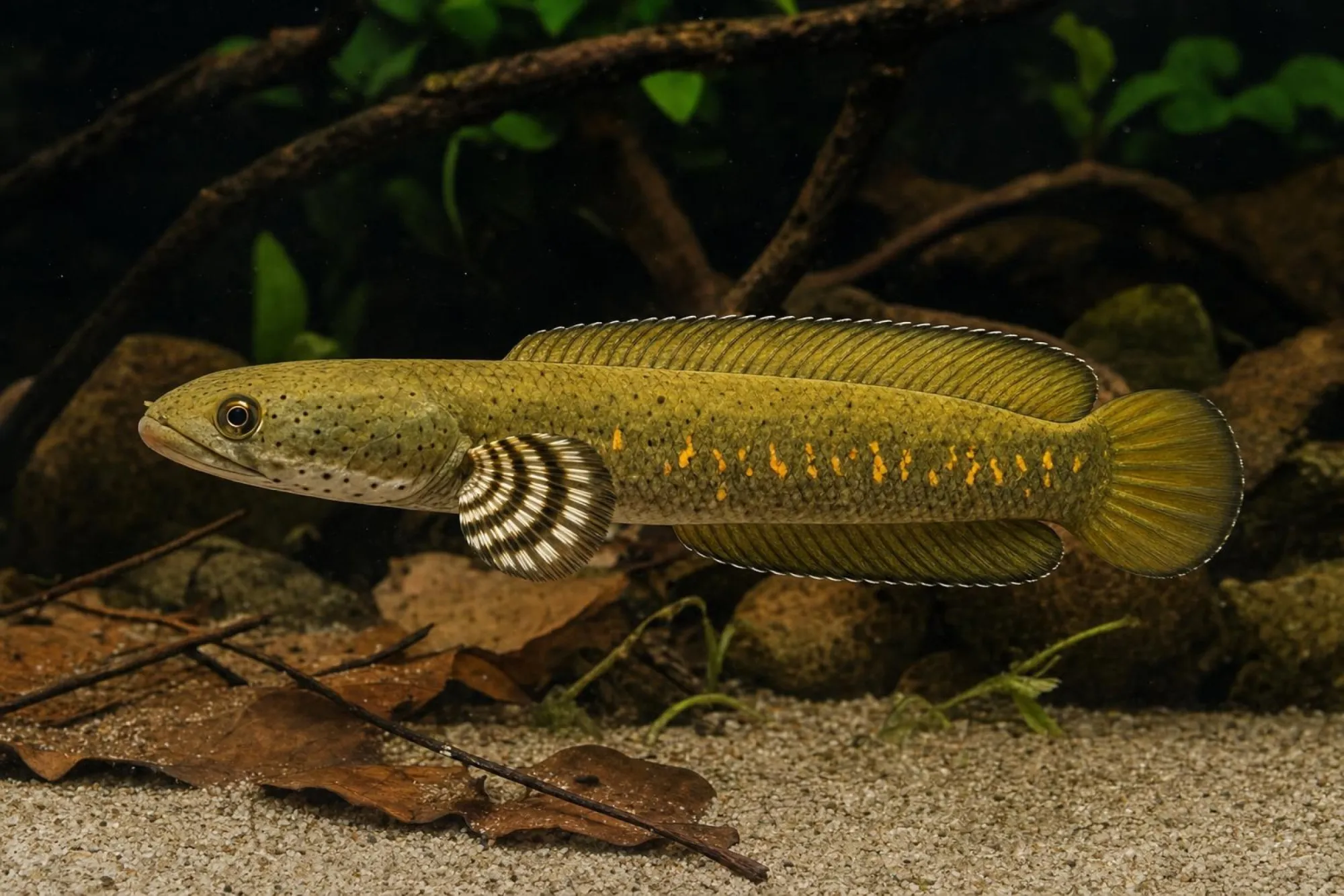 Burma-Tiger-Schlangenkopf „Gold“, Channa pulchra