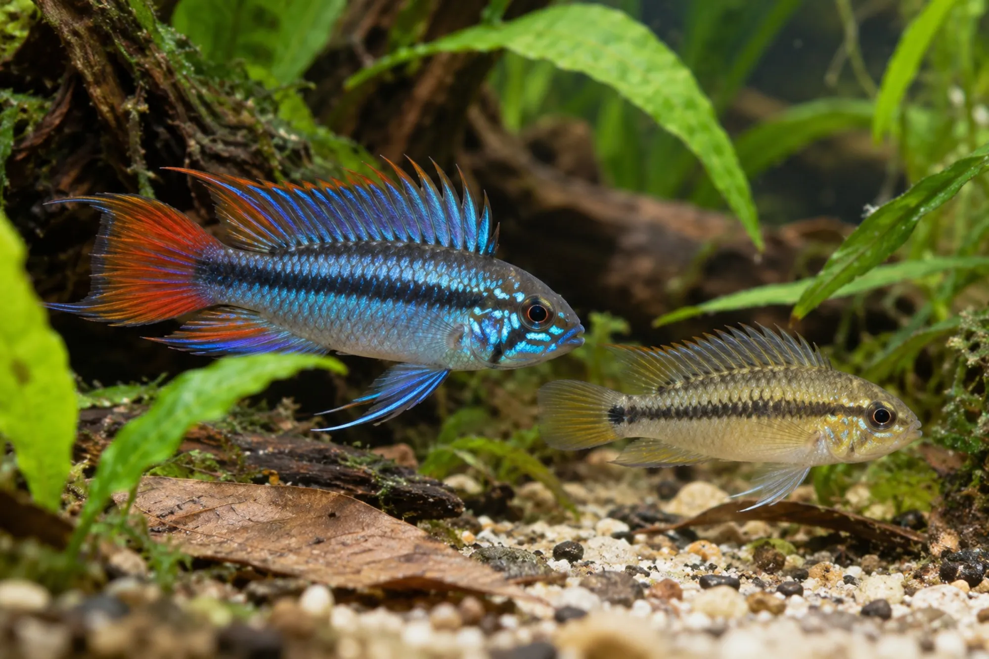Agassiz-Zwergbuntbarsch „Blue Flame“, Apistogramma agassizii