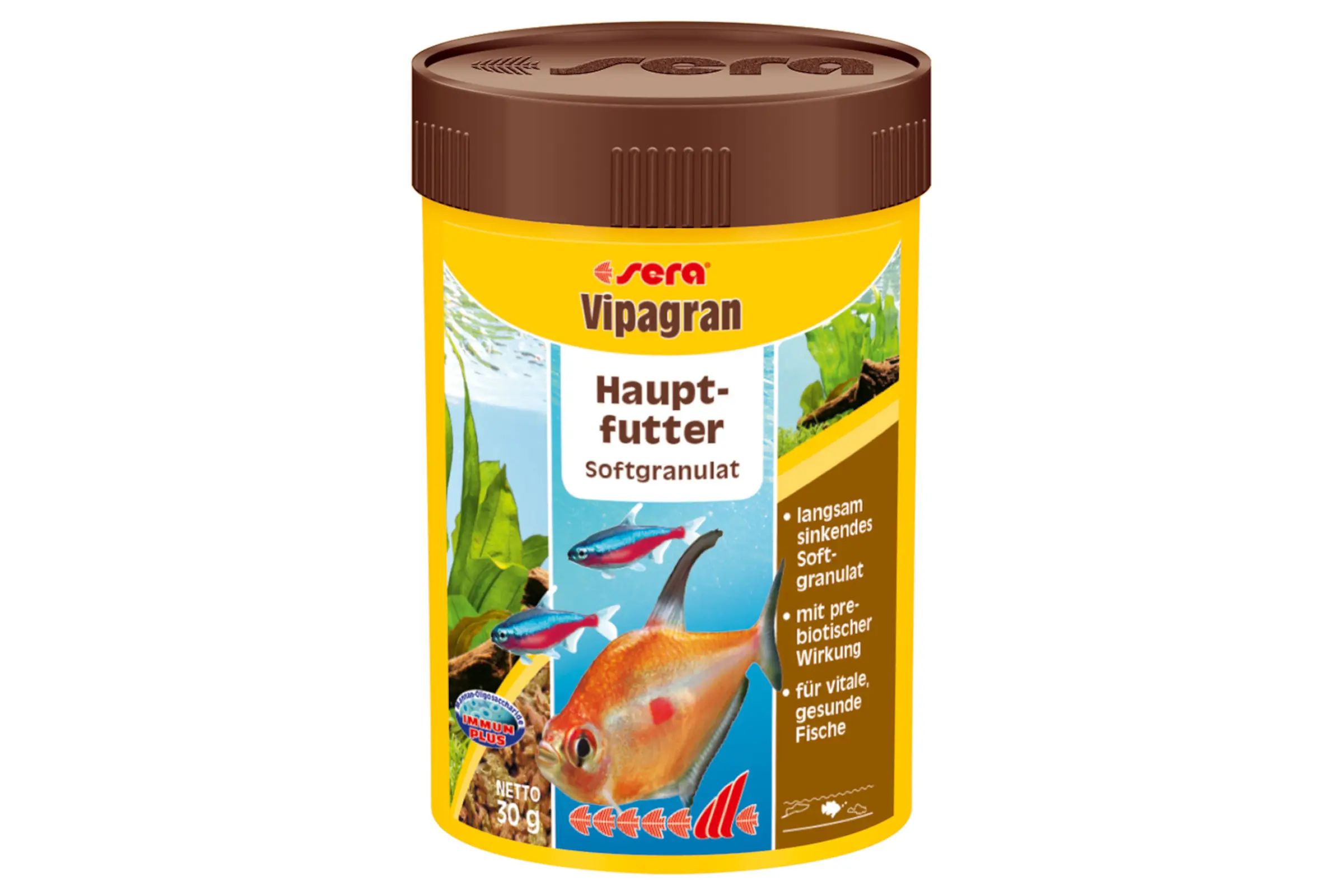 Sera Vipagran Nature, Hauptfutter-Granulat, 100 ml