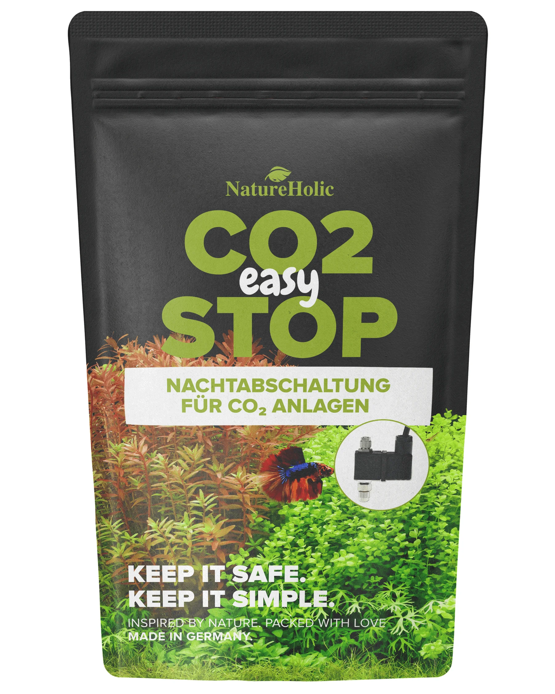 NatureHolic CO2 Easy Stop, Magnetventil für CO2 Nachtabschaltung