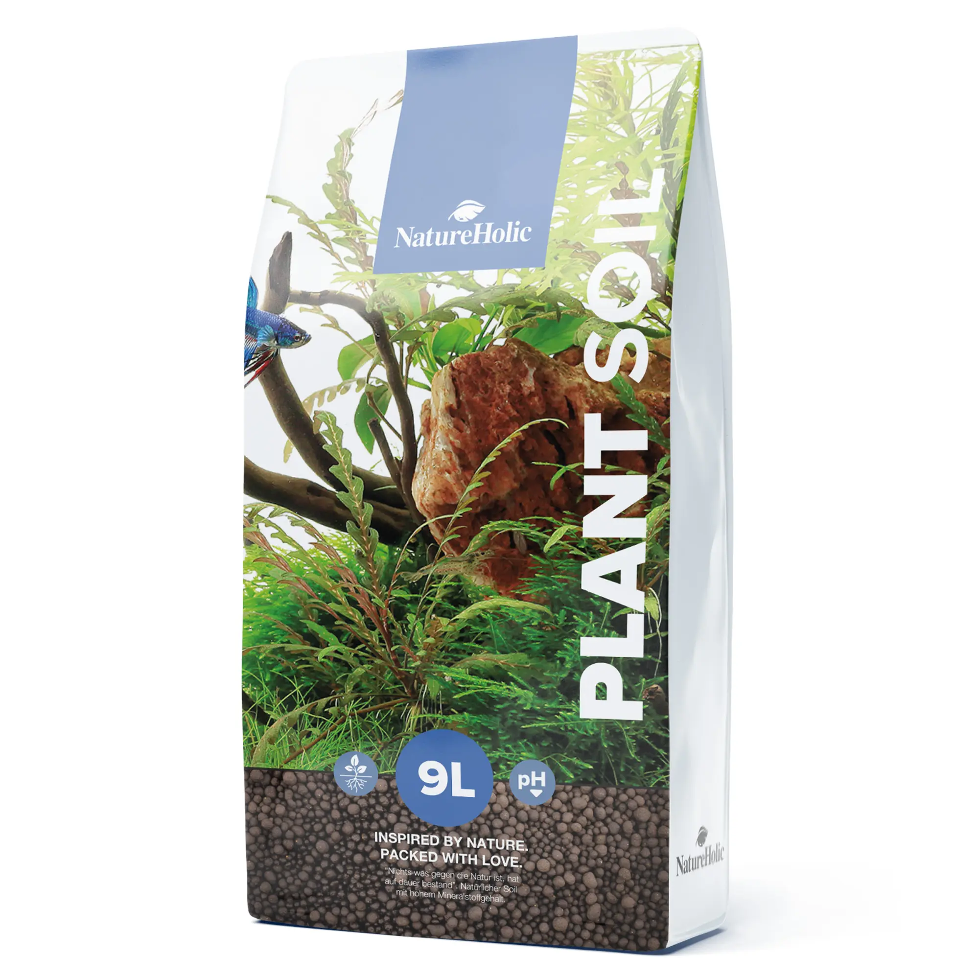 NatureHolic Plant Soil, Vorgedüngter Bodengrund, 9 Liter