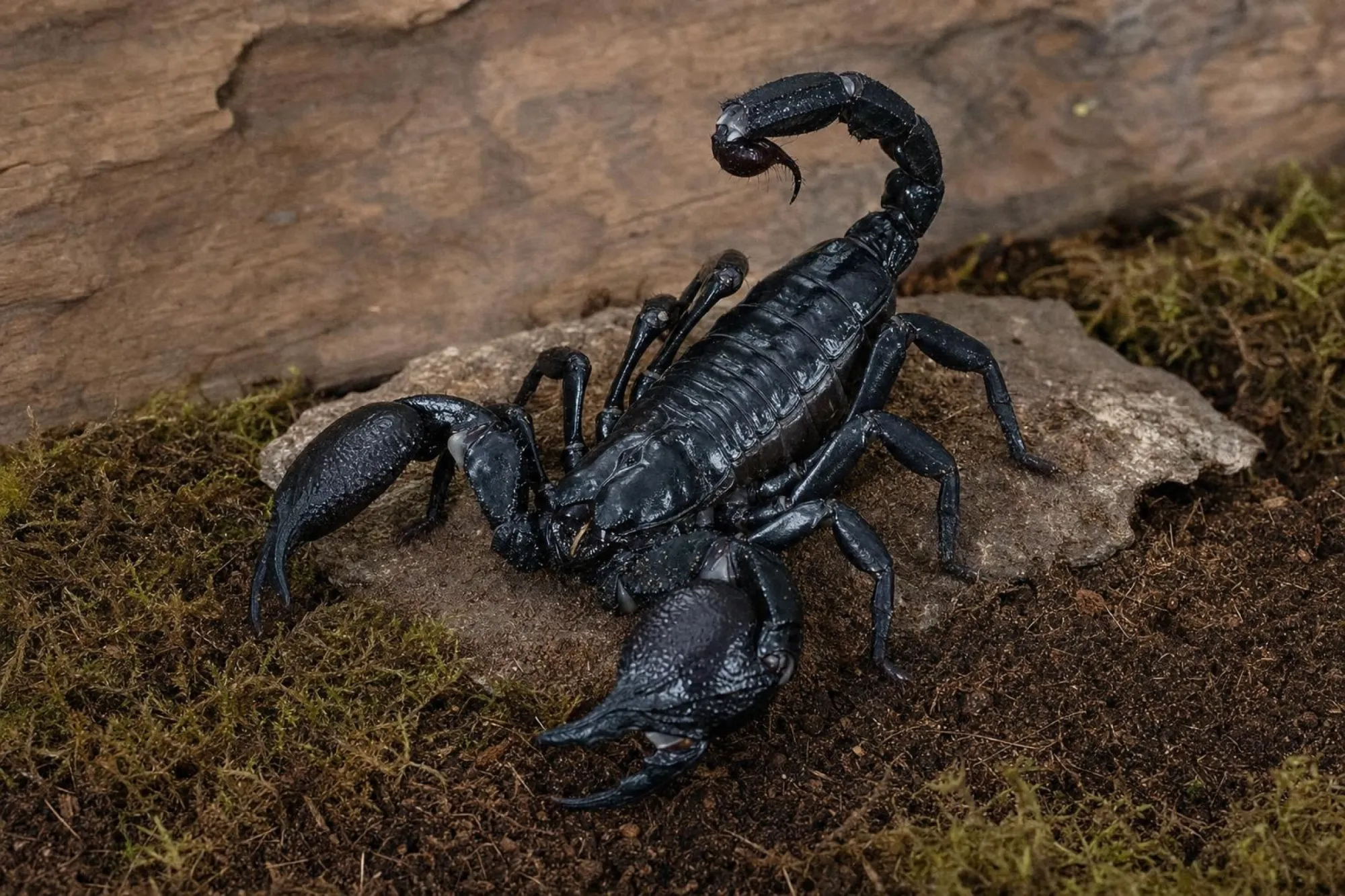 Südindischer Waldskorpion, Heterometrus scaber