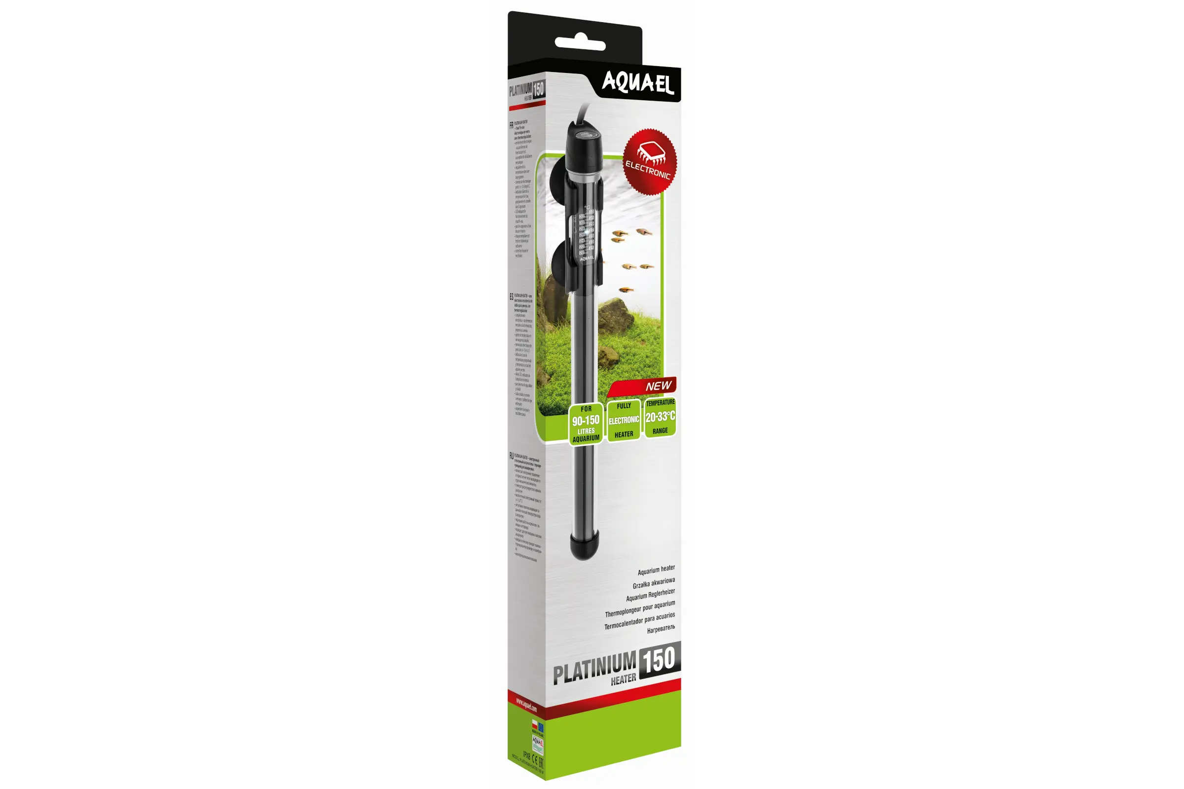 Aquael Platinium Heater, Glas-Heizstab, 150 W