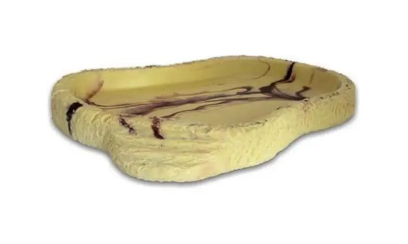 Lucky Reptile Food Dish Sandstein mittel, ca. 20,5 × 15 × 2 cm