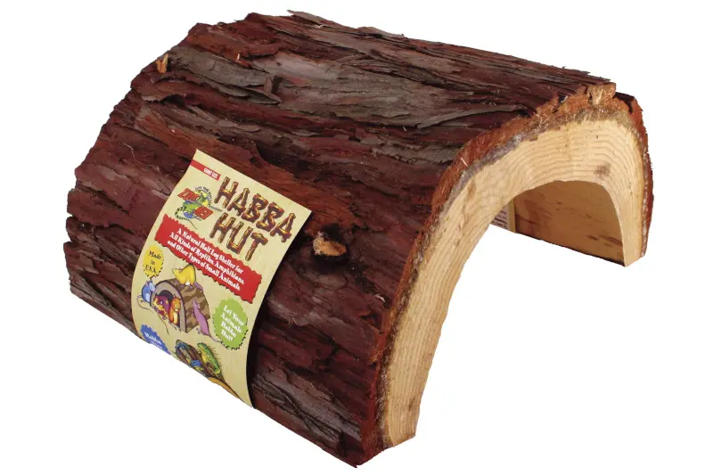 Zoomed Habba Hut (natural wood product) Giant, riesige Terrarien-Holzhöhle