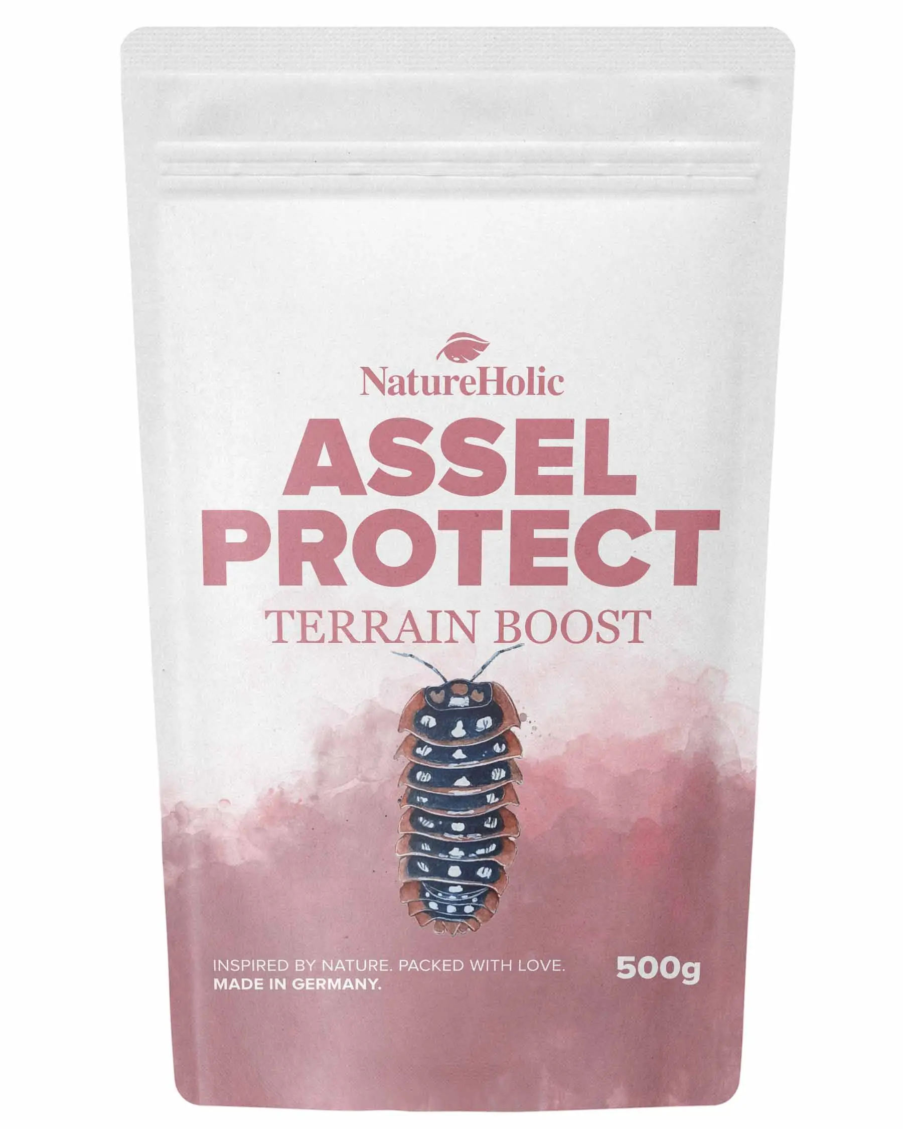 NatureHolic Assel Protect TerrainBoost, Bodenverbesserung im Asselterrarium, 500 g