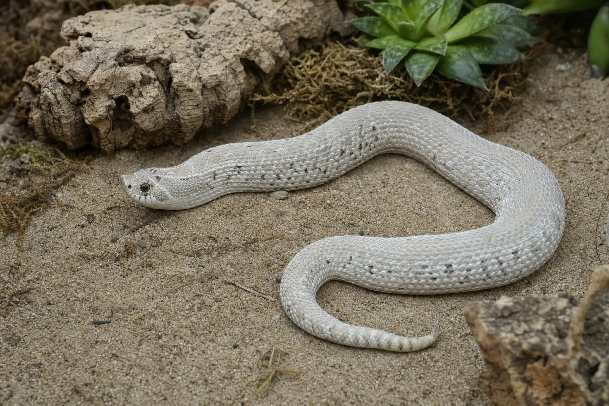 Westliche Hakennasennatter „Super Arctic Superconda“ aus Nachzucht, Heterodon nasicus