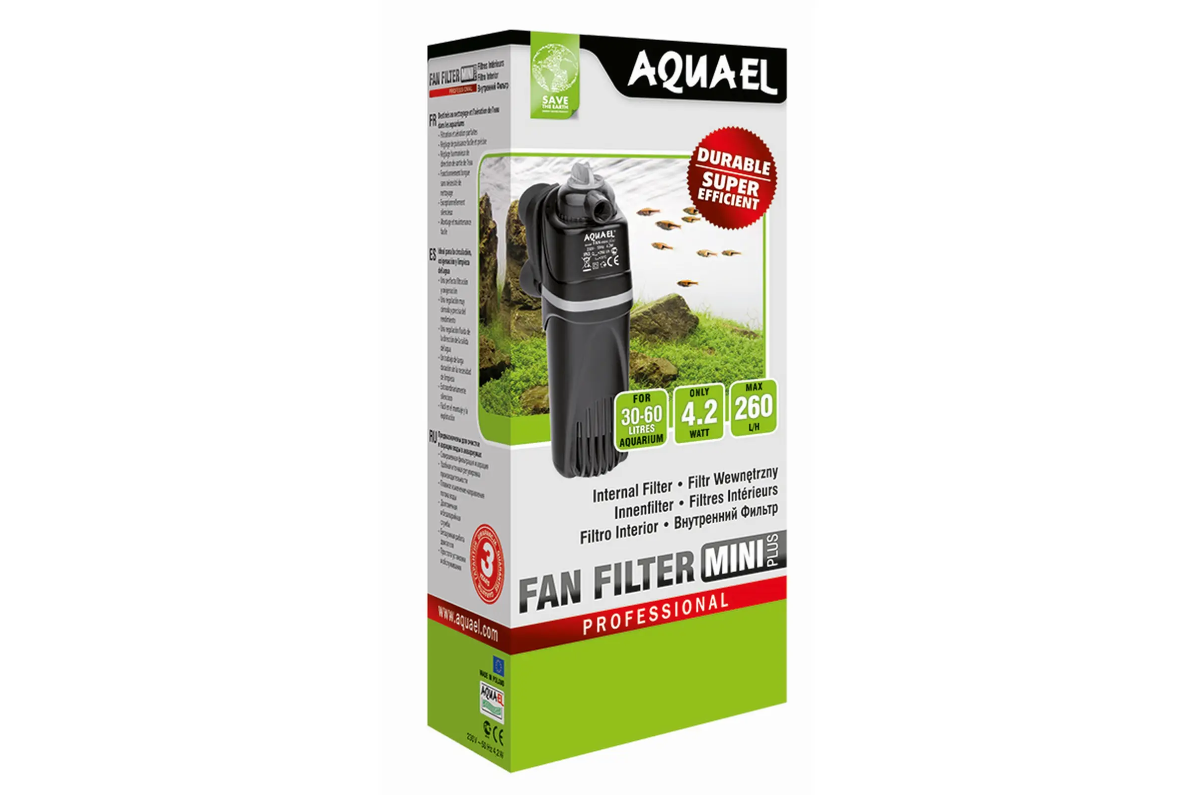 Aquael Filter FAN Mini Plus, Aquarien-Innenfilter